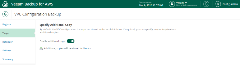 Veeam Backup para AWS v3 — captura 28