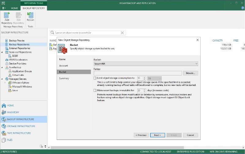 Veeam Capacity Tier           Oracle Cloud Object Storage — O C R E P O 4
