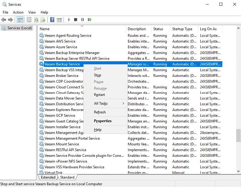 Veeam Cloud Connect Performance — captura 8