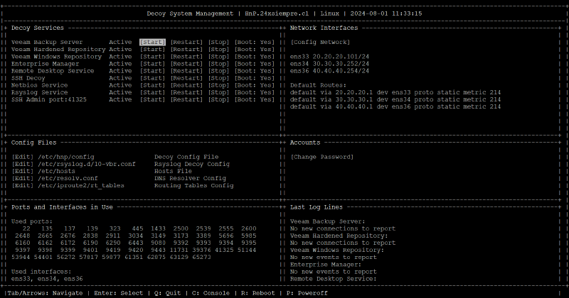 Veeam Decoys - Detección Temprana