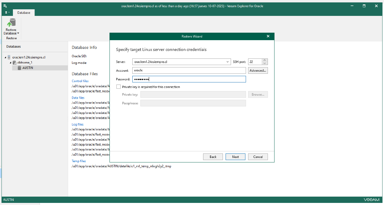 Veeam Explorer Oracle RMAN · 24xSiempre