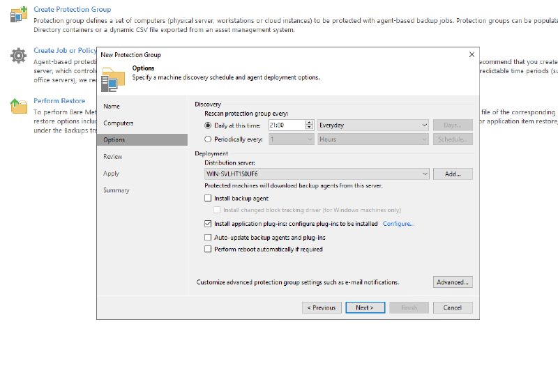 Veeam Explorer Oracle RMAN — captura 4