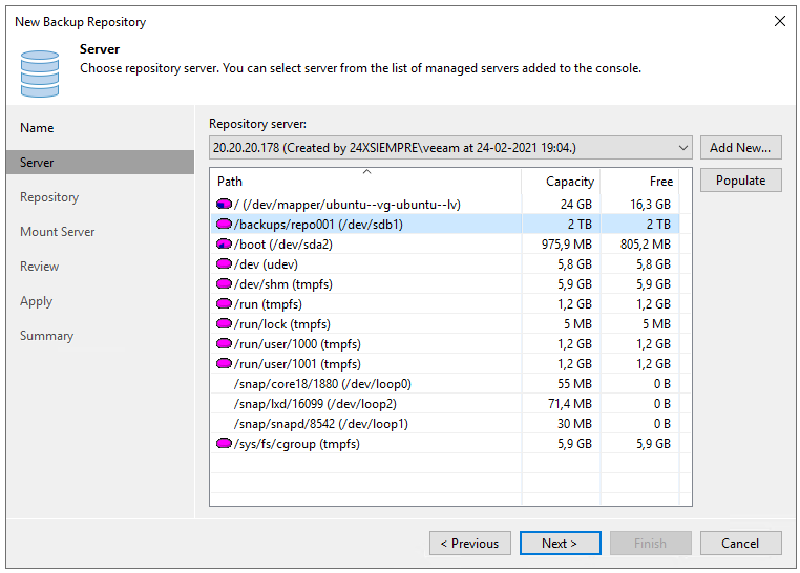 Veeam Hardened (Immutable) Repository — captura 29