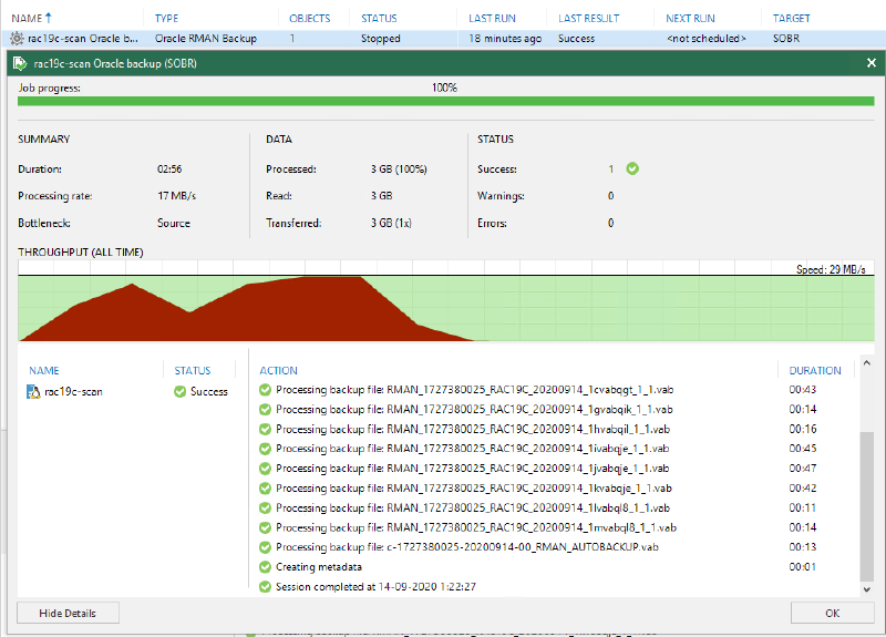 Veeam Oracle RMAN Plugin — captura 7