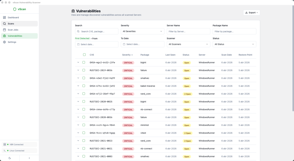 vScan Vulnerability Scanner 2.0 · 24xSiempre